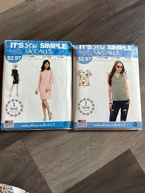 McCall's It's Sew Simple Sewing Patterns